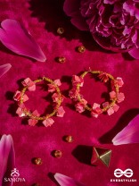 Srijas- The Flower-Garland- Sequins & Glass Beads Embroidered Earrings