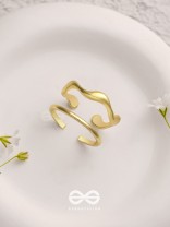 The Sunlit Trails- Golden Set of Two Rings