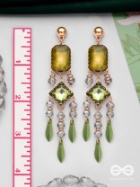 The Lush Sprinkles- Golden Embellished Earrings