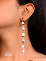 The Ivory Showers- Golden Embellished Earrings