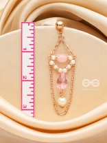 The Strawberry Swing- Golden Pearl Earrings