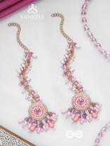 Priyaala- The Flower Vine- Pearls & Sequins Embroidered Chain Earrings