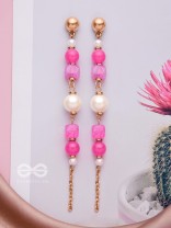 The Coral Rains- Golden Embellished Earrings