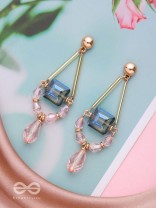 The Gift Wrapped- Golden Embellished Earrings