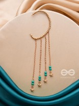 The Twinkling Trail- Golden Embellished Earcuff