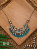 The Ocean Odyssey - Oxidised Embellished Necklace