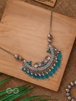 The Ocean Odyssey - Oxidised Embellished Necklace