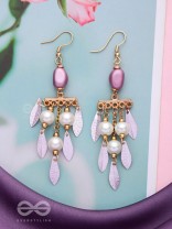 The Dewy Leaves- Golden Embellished Earrings