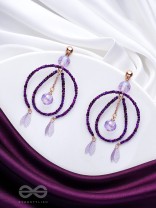 The Disco Diva- Golden Embellished Earrings