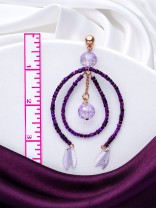 The Disco Diva- Golden Embellished Earrings