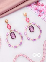 The Glittering Globe- Golden Embellished Earrings