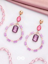 The Glittering Globe- Golden Embellished Earrings