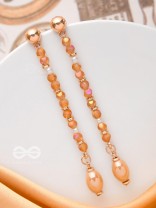 The Raining Embers- Golden Embellished Earrings