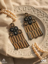 Alokika - The Unique One - Sequins And Cutdana Hand Embroidered Earrings
