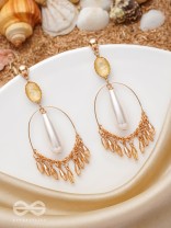 A RAY OF SUNSHINE - GOLDEN DROP EARRINGS