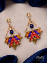FUNKY FUSION FLINGS - BEADED BOHEMIAN EARRINGS