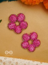 Alakshya - The Unseen Beauty - Cutdana Hand Embroidered Earrings