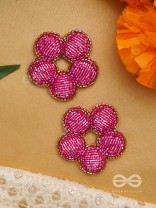 Alakshya - The Unseen Beauty - Cutdana Hand Embroidered Earrings