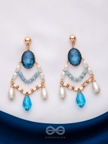 THE FROZEN TEARDROP - STATEMENT DROP EARRINGS