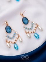THE FROZEN TEARDROP - STATEMENT DROP EARRINGS