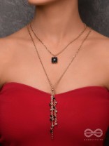 The Dancing Shadows - Classy Two Layered Neckpiece With Anti-Tarnish Coating 