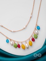 Candy Crushing Carnival - Cute Layered Neckpiece With Anti-Tarnish Coating (Multicolor)