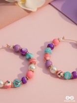 FUNKY FUNFAIR FANTASY - CUTE HOOP EARRINGS