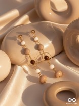 THE HAZELNUT HUES - CASUAL DROP EARRINGS
