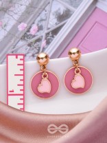 BERRY BLUSHING BEATS - CUTE DROP EARRINGS
