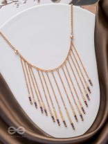The Dancing Waterfall - Elegant And Casual Neckpiece With Anti-Tarnish Coating 