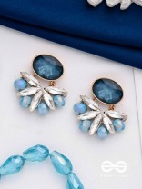 THE STARDUST SYMPHONY - CLASSIC AND ELEGANT DROP EARRINGS (BLUE)