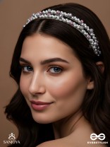 Vivikta - The Refined Splendor - Beaded Hand Embroidered Hairband
