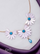 Shimmering Spring Symphony - Cute And Playful Neckpiece With Anti-Tarnish Coating (Pink) 