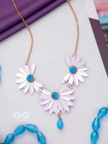 Shimmering Spring Symphony - Cute And Playful Neckpiece With Anti-Tarnish Coating (Pink) 