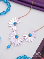 Shimmering Spring Symphony - Cute And Playful Neckpiece With Anti-Tarnish Coating (Pink) 