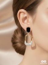 SHIMMER OF NIGHT - STATEMENT DROP EARRINGS