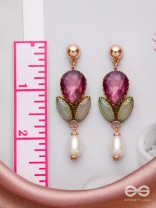 THE MAJESTIC PLUM - STATEMENT DROP EARRINGS