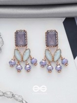 THE PURPLE MIST - STATEMENT DROP EARRINGS