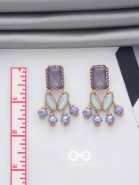 THE PURPLE MIST - STATEMENT DROP EARRINGS