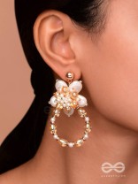 THE HANGING DAHLIAS - STATEMENT DROP EARRINGS