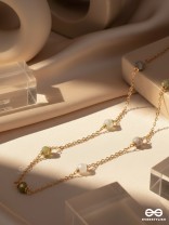 The Distant Drops - Casual Beaded Neckpiece With Anti-Tarnish Coating 