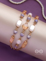 THE GLIMMERING LAVENDERS - ELEGANT MULTILAYERED BRACELET