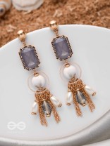 THE SEA HORIZON - STATEMENT DROP EARRINGS