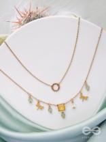 The Dragonfly's Home - Casual Multilayered Neckpiece With Anti-Tarnish Coating 