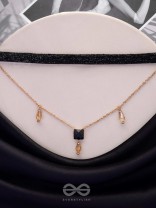 Magic In Darkness - Statement Choker Neckpiece With Anti-Tarnish Coating 