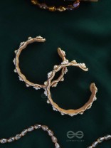 AYUDHA - THE IVORY SHINE - PEARLS AND BEADS EMBROIDERED BANGLES (SET OF 2)