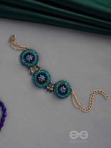 SUBRAJA - BRILLIANTLY RADIANT - BEADS, STONE AND CUTDANA EMBROIDERED BRACELET