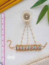 Shukti - Source Of Pearls - Beads, Cutdana And Pearls Hand Embroidered Haathphool