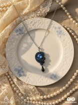 AALINDI - BLISS OF PEACE -BEADS AND SEQUINS EMBROIDERED NECKPIECE