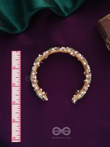 PARIVAHA - A ROYAL TREASURE - STONE AND BEADS EMBROIDERED BANGLES (SET OF 2)